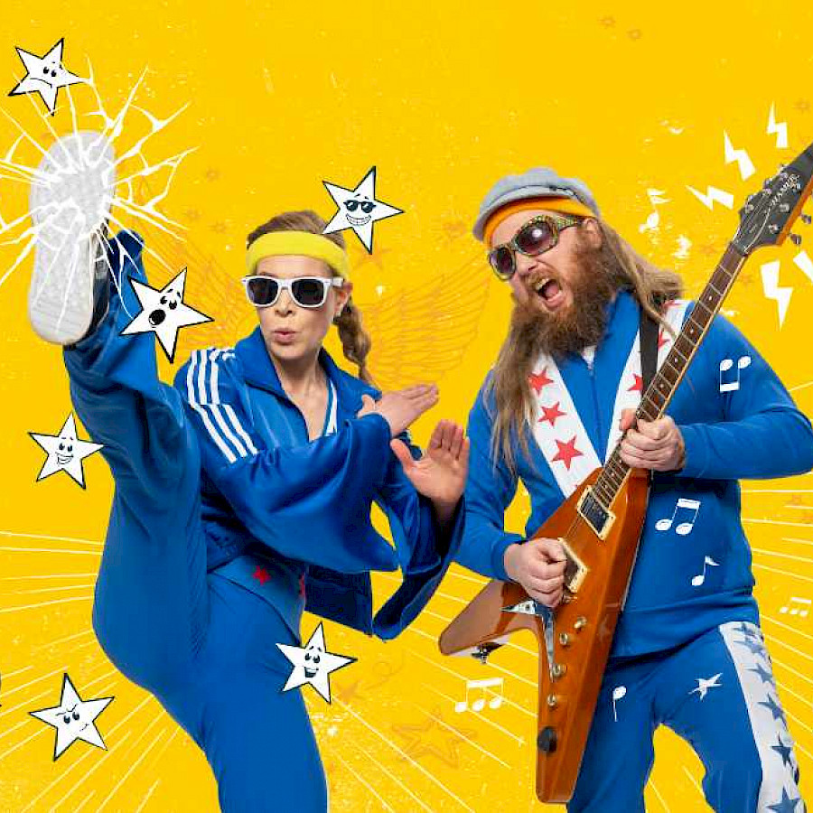 Illustration DAS SCHAUMPARTYKONZERT ZUM MITROCKEN MIT PIA & NINO – DEINE KINDERBAND